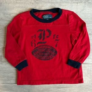 Polo by Ralph Lauren Baby Boy Long Sleeve Shirt Sz 18M